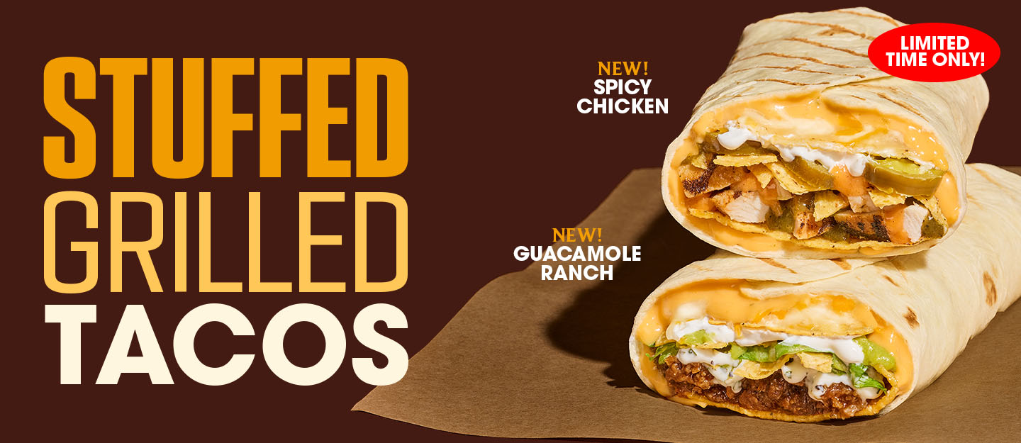 Limited Time Stuffed Grilled Tacos
